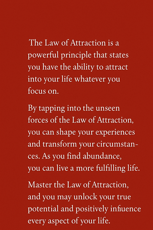 The Law Of Attraction